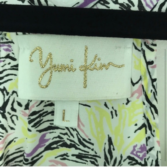 YUMI KIM - silk printed racer back tank - L - Picture 2 of 3